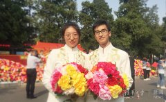 水利系博士张饶、赵艺颖：参加国庆游行是最珍贵的新婚礼物